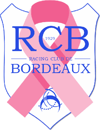 Écusson du Racing, version octobre rose